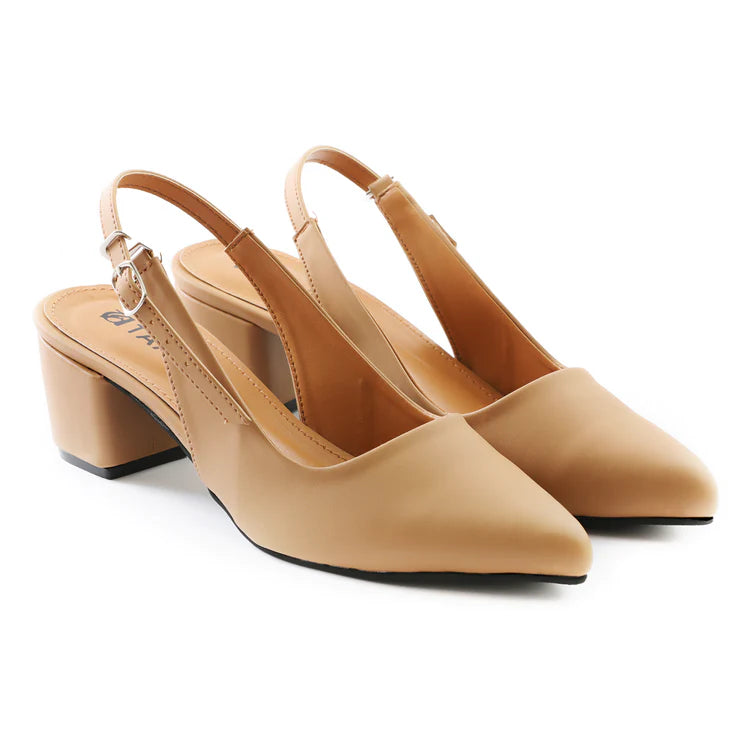 Gold top slingback shoes