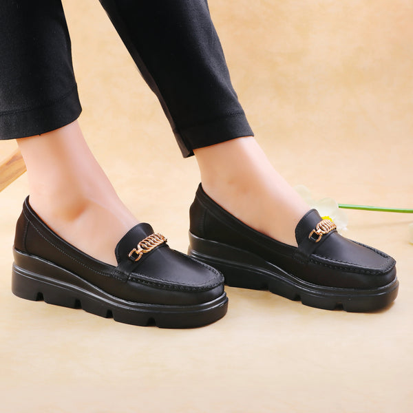Camia Black women Wedge Shoes