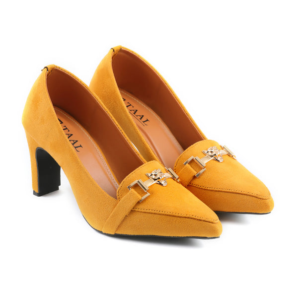 Debon Yellow women court shoes