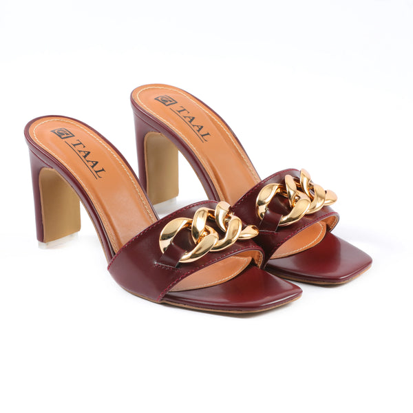 Fable Maroon Women Heels