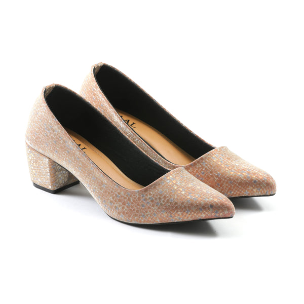 Chaner Gold Women Court Shoes