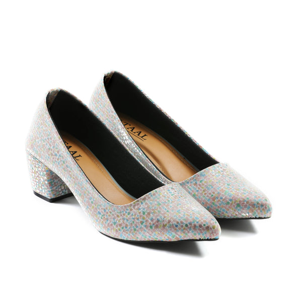 Chaner Grey Women Court Shoes