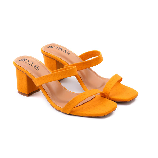 Leela Yellow women heels