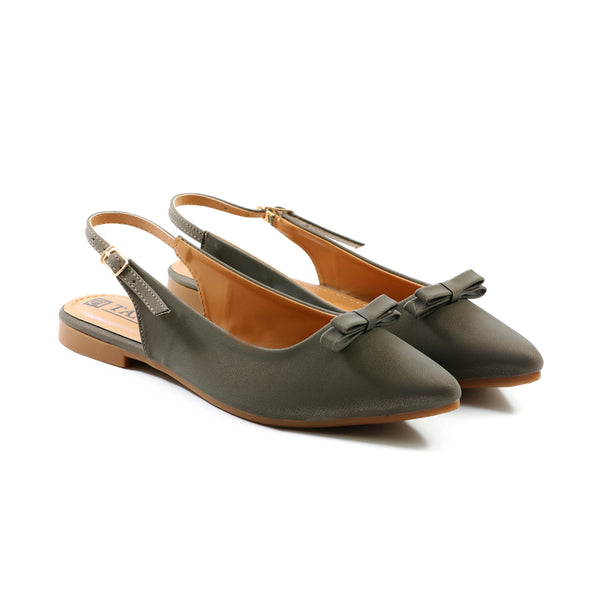 Linta Flat Slingback Grey