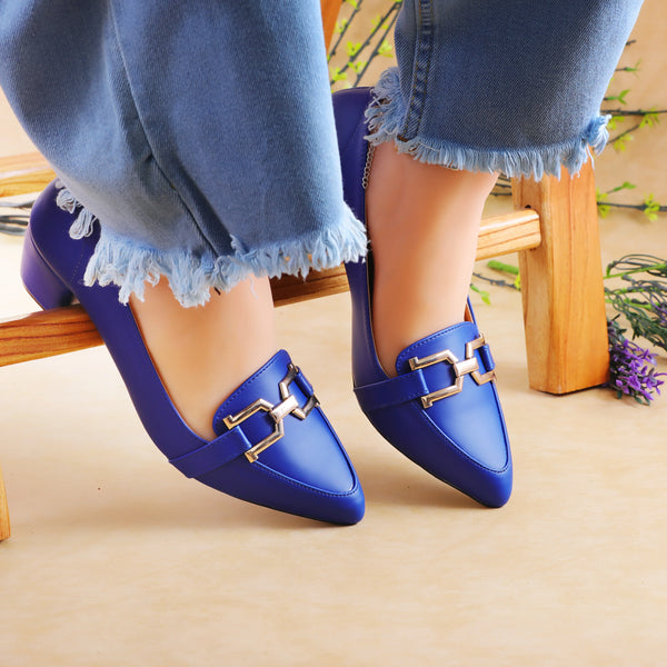 Nova Blue women court shoes