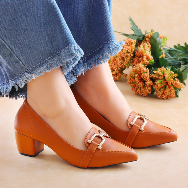 Nova Brown women court shoes