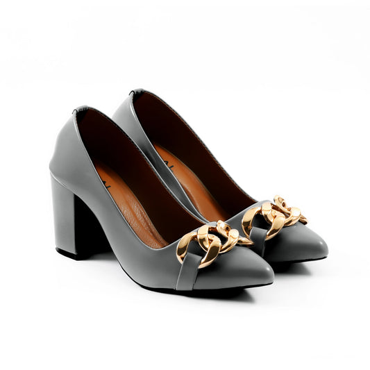 Shackle Dark Grey Women court shoes