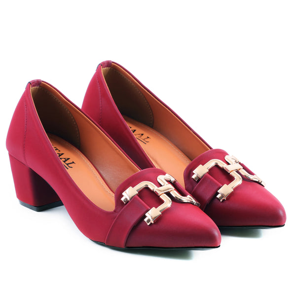 Swank Maroon women court shoes