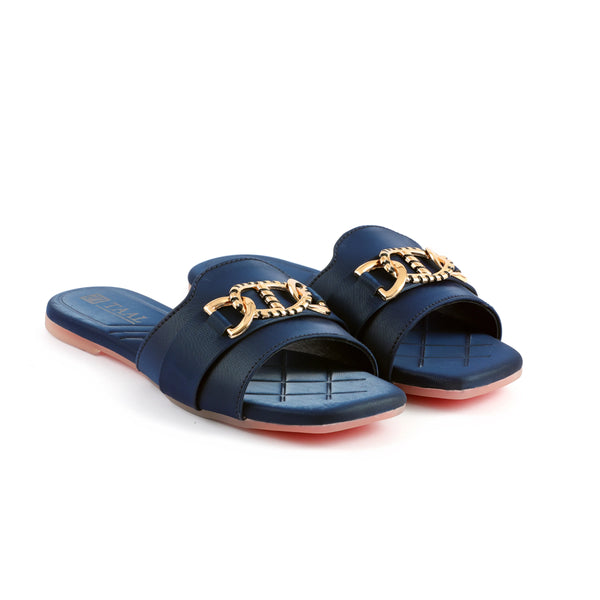 Termas Blue Women Flat Slippers