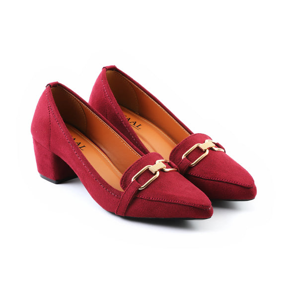 Velour-II Maroon women court shoes