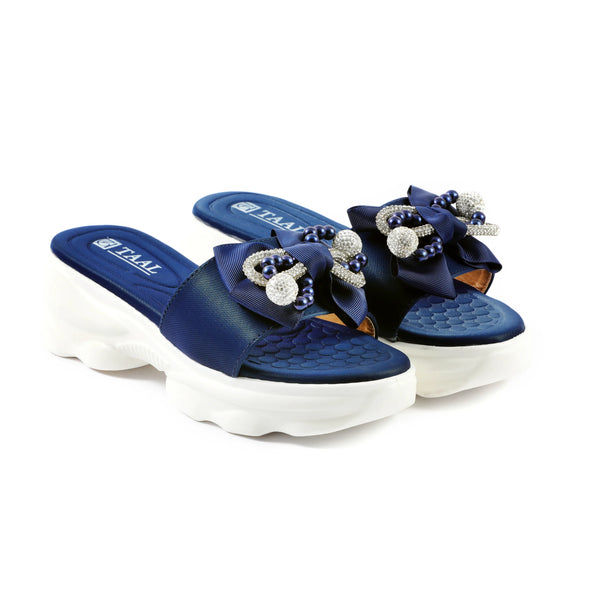 Wuhan Blue women wedge slippers