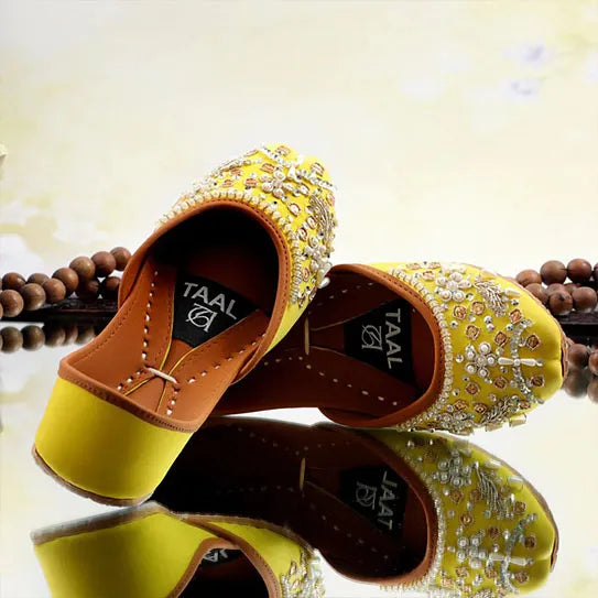 Zarikar Yellow khussa - TAAL STORE