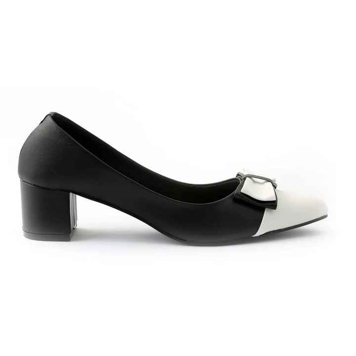 TAAL - Ostrow Black & White Heeled Pumps